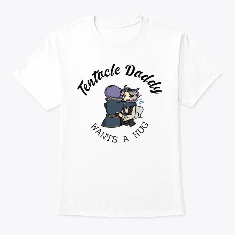 Tentacle Daddy T-shirt in White